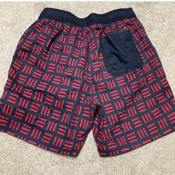 Men’s Tommy Hilfiger Medium Red and Blue Swim Trunks PreOwned - Picture 2 of 7
